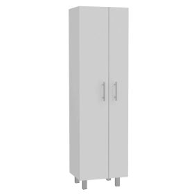 Bacoa Cleaning Cabinet with Five Shelves and Broom Hangers