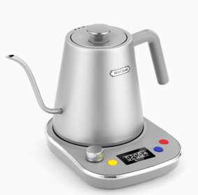 1200W Coffee brewing pot 0.8L gooseneck kettle quick boiling LCD screen A1 H temperature control SUS304 food grade without BPA automatically clos